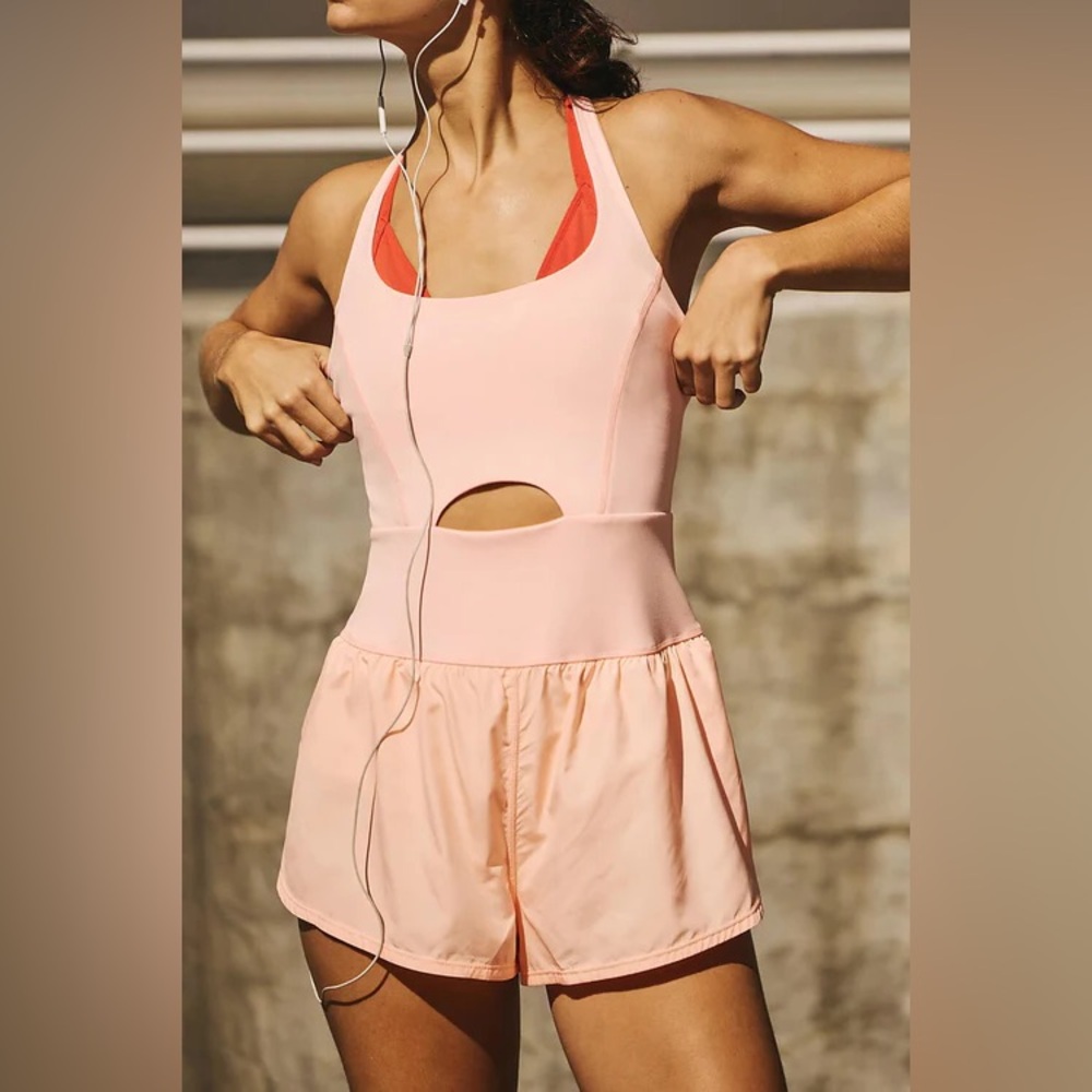 FP MOVEMENT Righteous Runsie NWT Pastel Peach - Picture 2 of 8